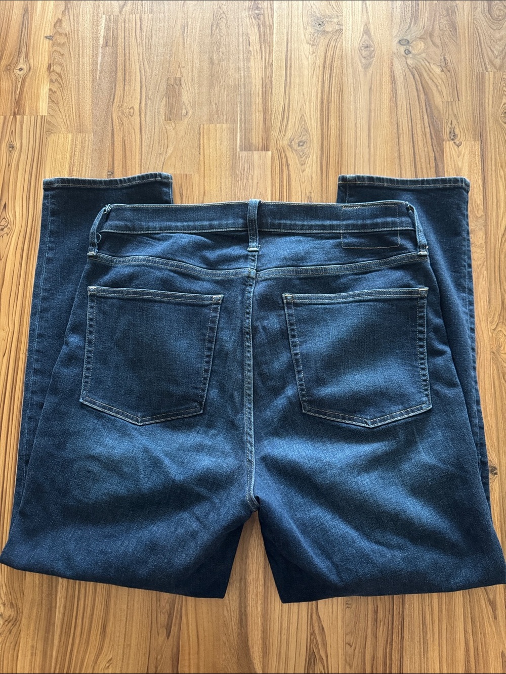 J. Crew Women's Dark Indigo Straight-Leg Jeans - Picture 2 of 3